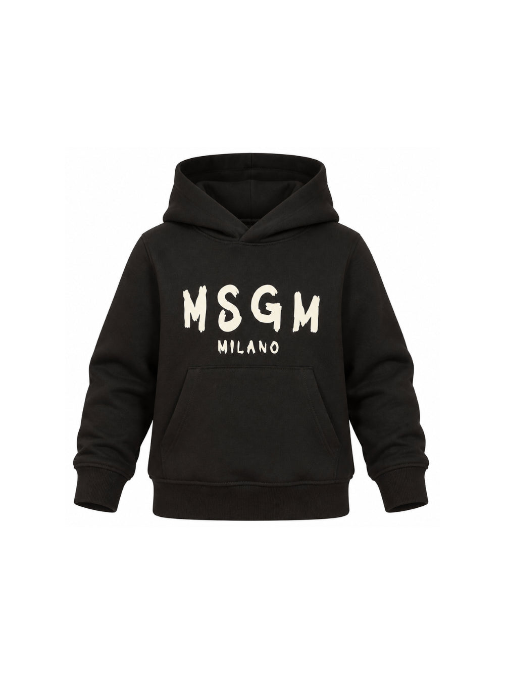 Felpa per bambino MSGM Kids nera con logo sul davanti F6MSJUHS011 943 MSGM KIDS 