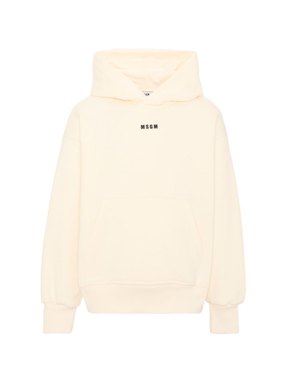 Felpa per bambino MSGM Kids beige con applicazione logo sul retro F6MSJUHS037 013 MSGM KIDS 