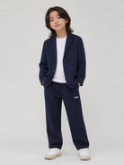 Blazer per bambino Msgm Kids blu con revers a punta F6MSJUJK199 MS032 MSGM KIDS 