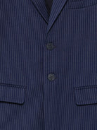 Blazer per bambino Msgm Kids blu con revers a punta F6MSJUJK199 MS032 MSGM KIDS 