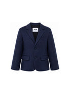 Blazer per bambino Msgm Kids blu con revers a punta F6MSJUJK199 MS032 MSGM KIDS 