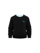 Maglione per bambino MSGM Kids nero con bordi a contrasto F6MSJUJP189 110 MSGM KIDS 
