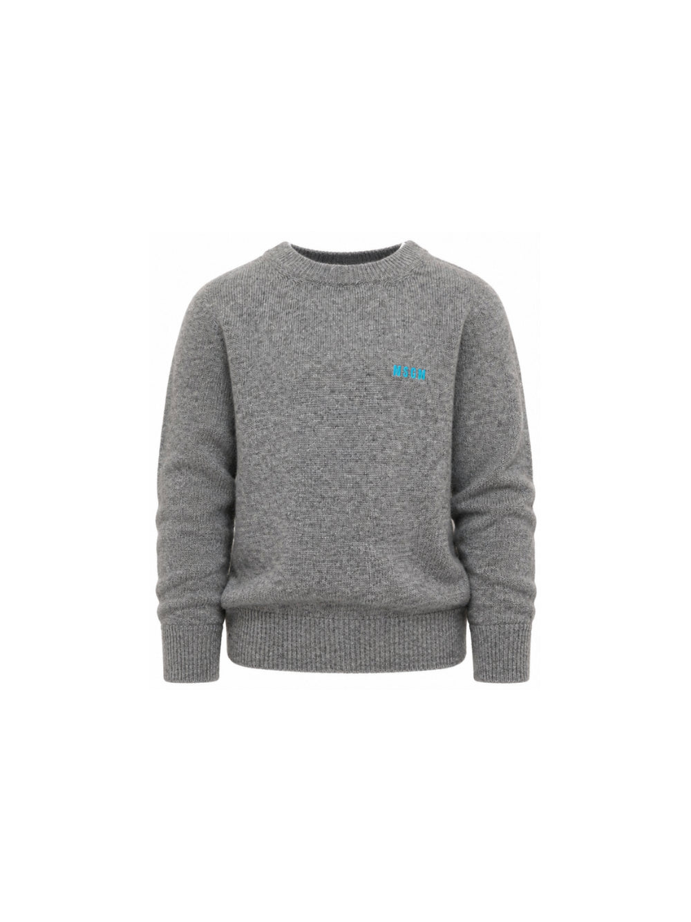Maglione per bambino MSGM Kids grigio con bordi a contrasto F6MSJUJP189 271 MSGM KIDS 