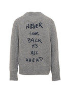 Maglione per bambino MSGM Kids grigio con bordi a contrasto F6MSJUJP189 271 MSGM KIDS 