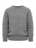 Maglione per bambino MSGM Kids grigio con bordi a contrasto F6MSJUJP189 271 MSGM KIDS 