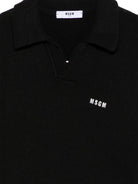 Maglione per bambino MSGM Kids nero con scollo a V F6MSJUJP326 110 MSGM KIDS 