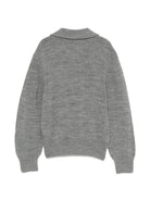 Maglione per bambino MSGM Kids grigio con scollo a V F6MSJUJP326 271 MSGM KIDS 