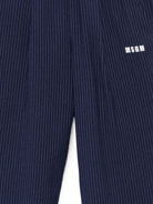 Pantaloni per bambino Msgm Kids bly navy con stampa logo F6MSJUPA192 MS032 MSGM KIDS 