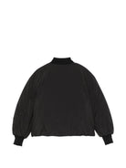 Giubbino per bambino Msgm Kids nero con stampa logo sul davanti F6MSJUPF002 110 MSGM KIDS 