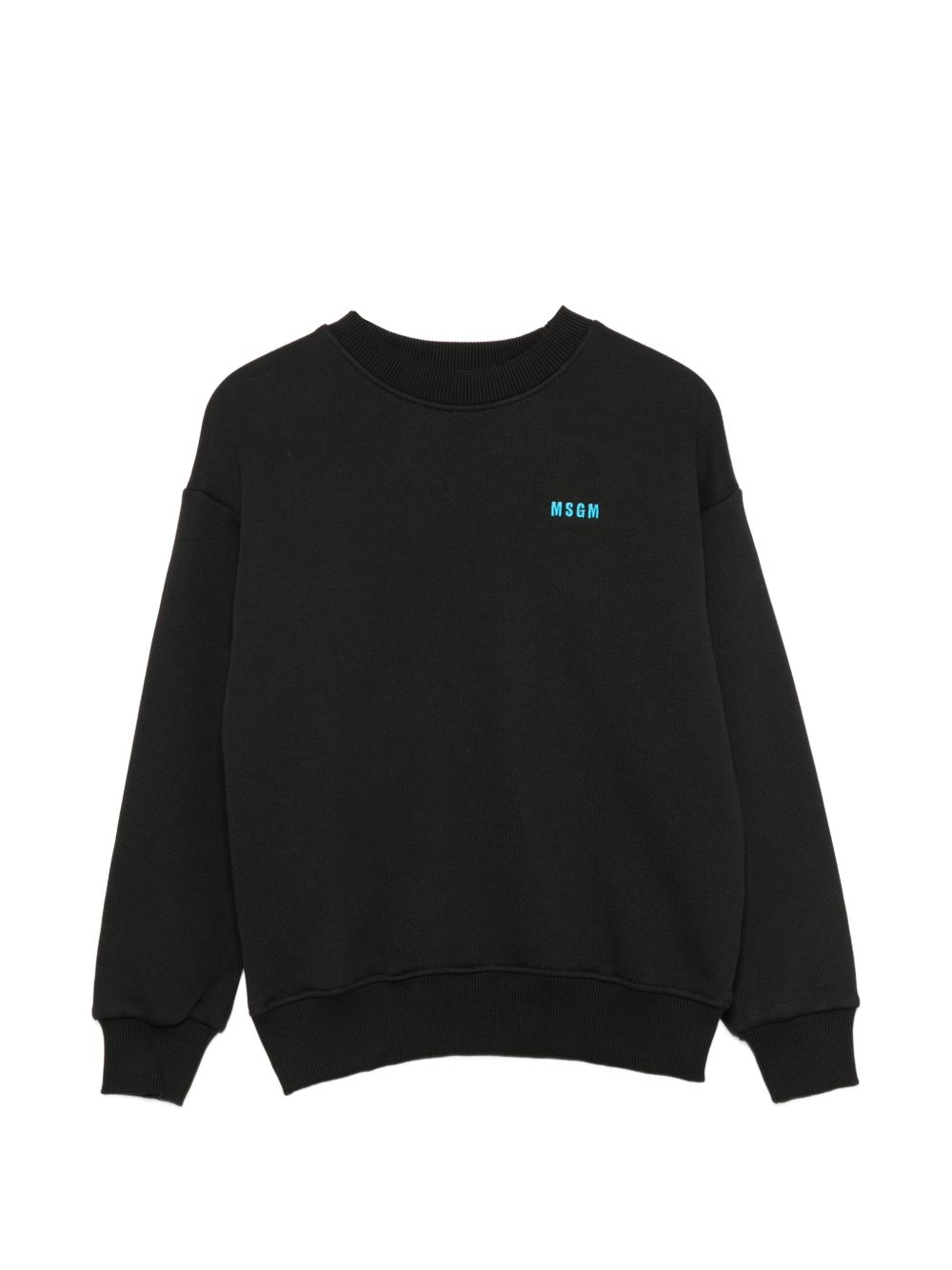 Felpa per bambino MSGM Kids nera con stampa grafica sul retro F6MSJUSW198 110 MSGM KIDS 
