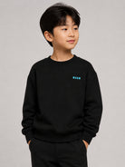 Felpa per bambino MSGM Kids nera con stampa grafica sul retro F6MSJUSW198 110 MSGM KIDS 