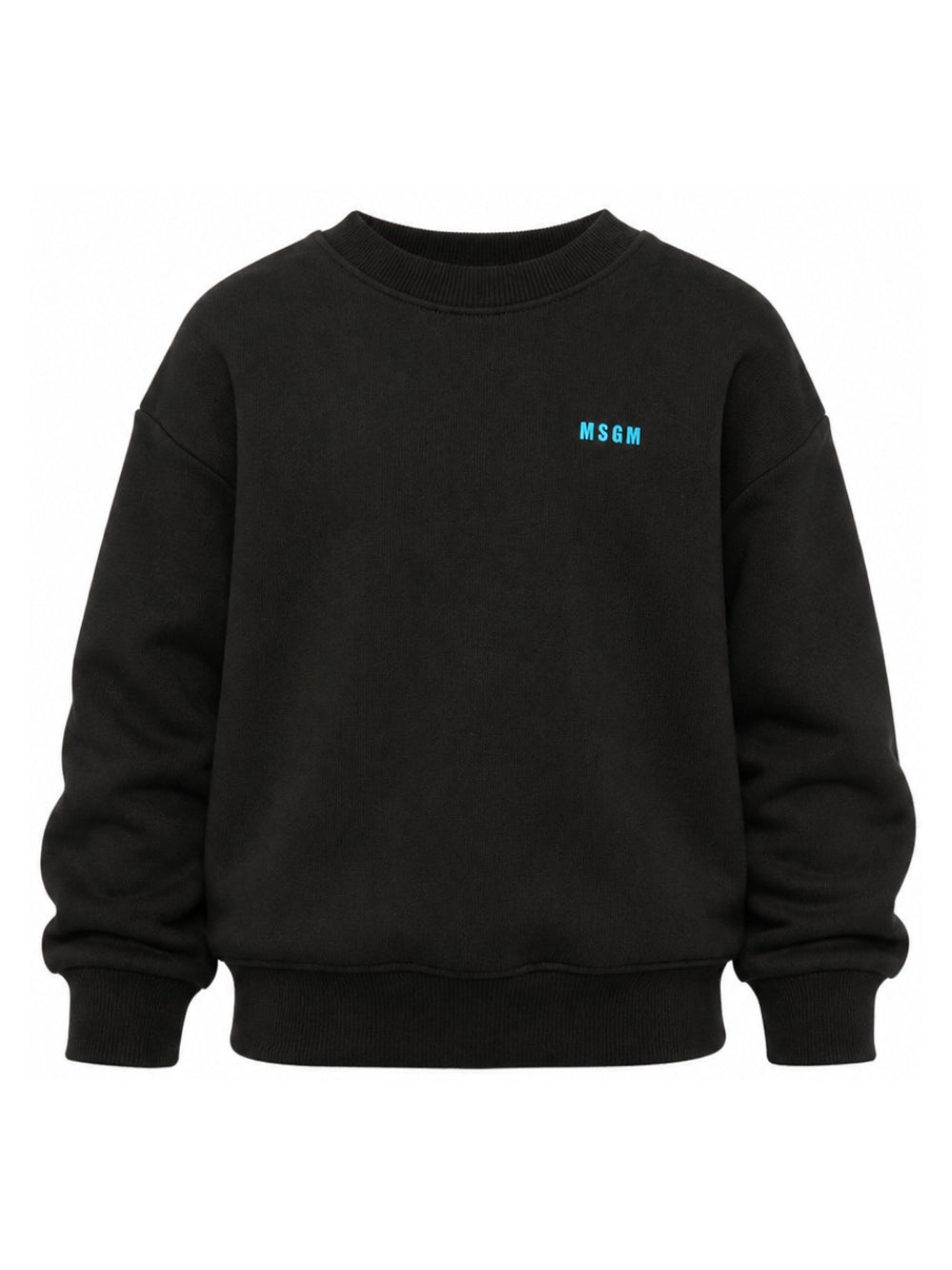 Felpa per bambino MSGM Kids nera con stampa grafica sul retro F6MSJUSW198 110 MSGM KIDS 