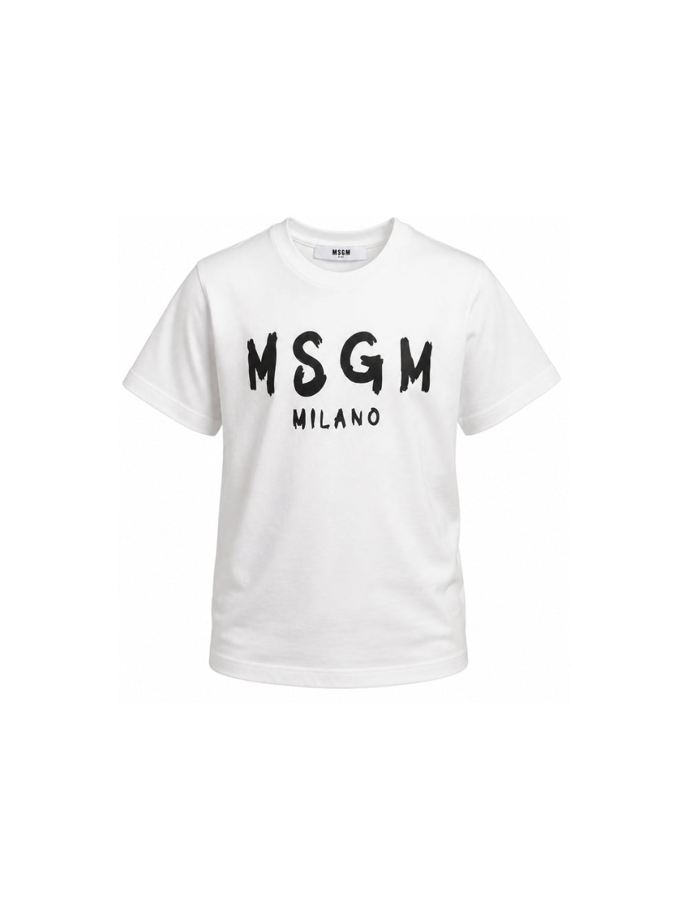 T-shirt per bambini MSGM Kids bianca con stampa grafica logo F6MSJUTH010 001 MSGM KIDS 