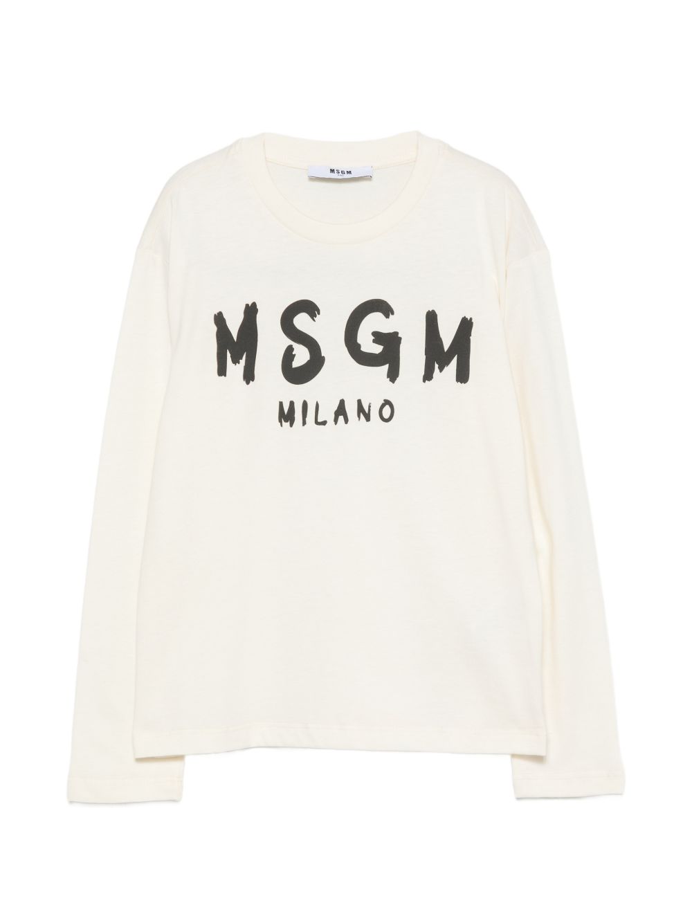 T-shirt per bambini MSGM Kids bianca con stampa grafica F6MSJUTH012 013 MSGM KIDS 