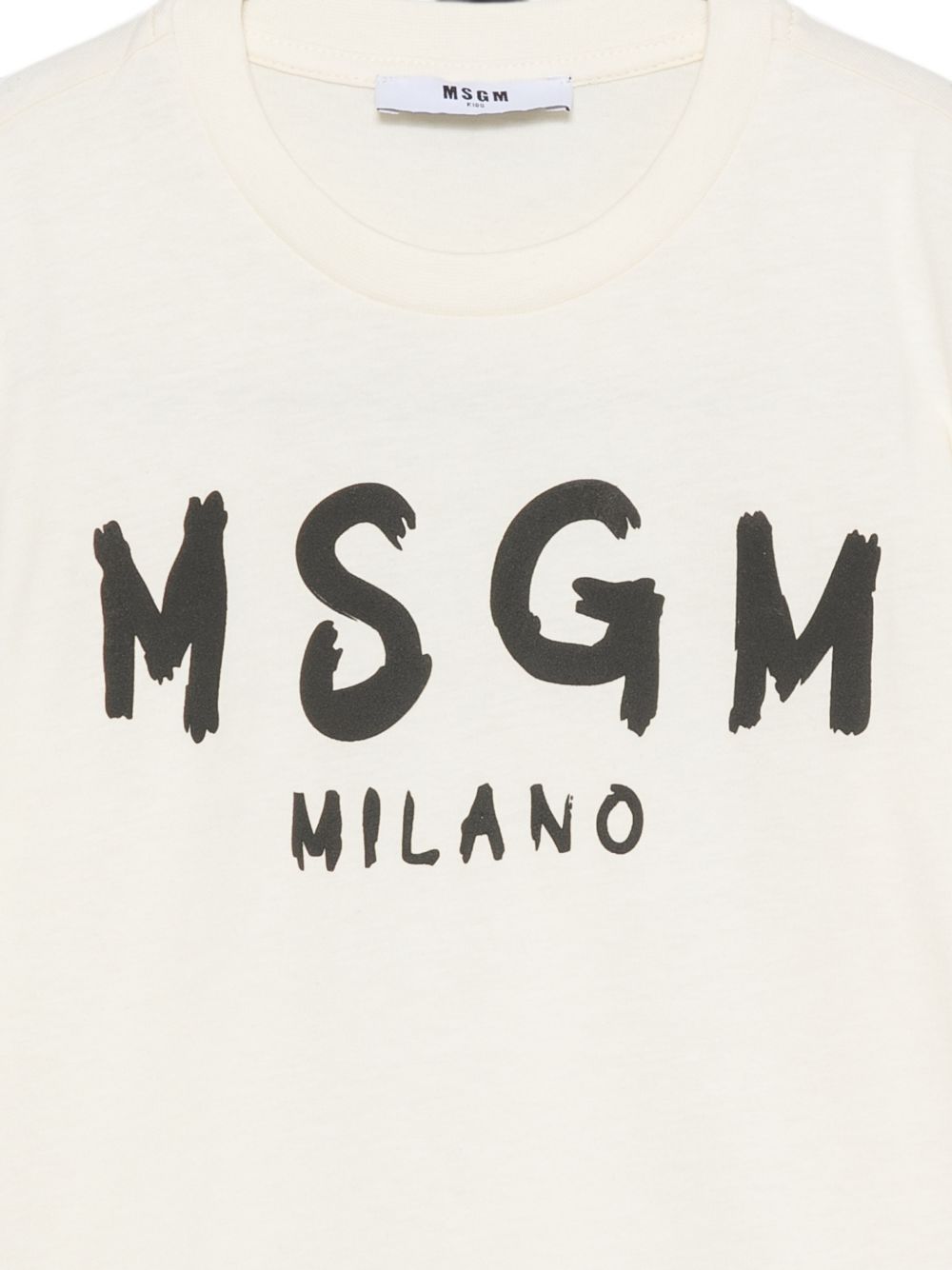 T-shirt per bambini MSGM Kids bianca con stampa grafica F6MSJUTH012 013 MSGM KIDS 