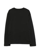 T-shirt per bambini MSGM Kids nera con stampa grafica F6MSJUTH012 MS092 MSGM KIDS 