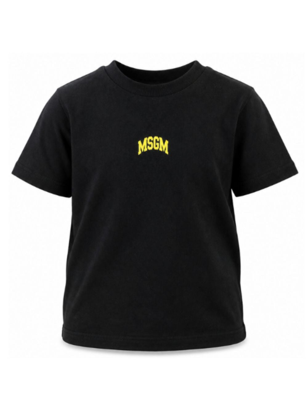 T-shirt per bambini MSGM Kids nero con stampa del logo F6MSJUTH027 110 MSGM KIDS 