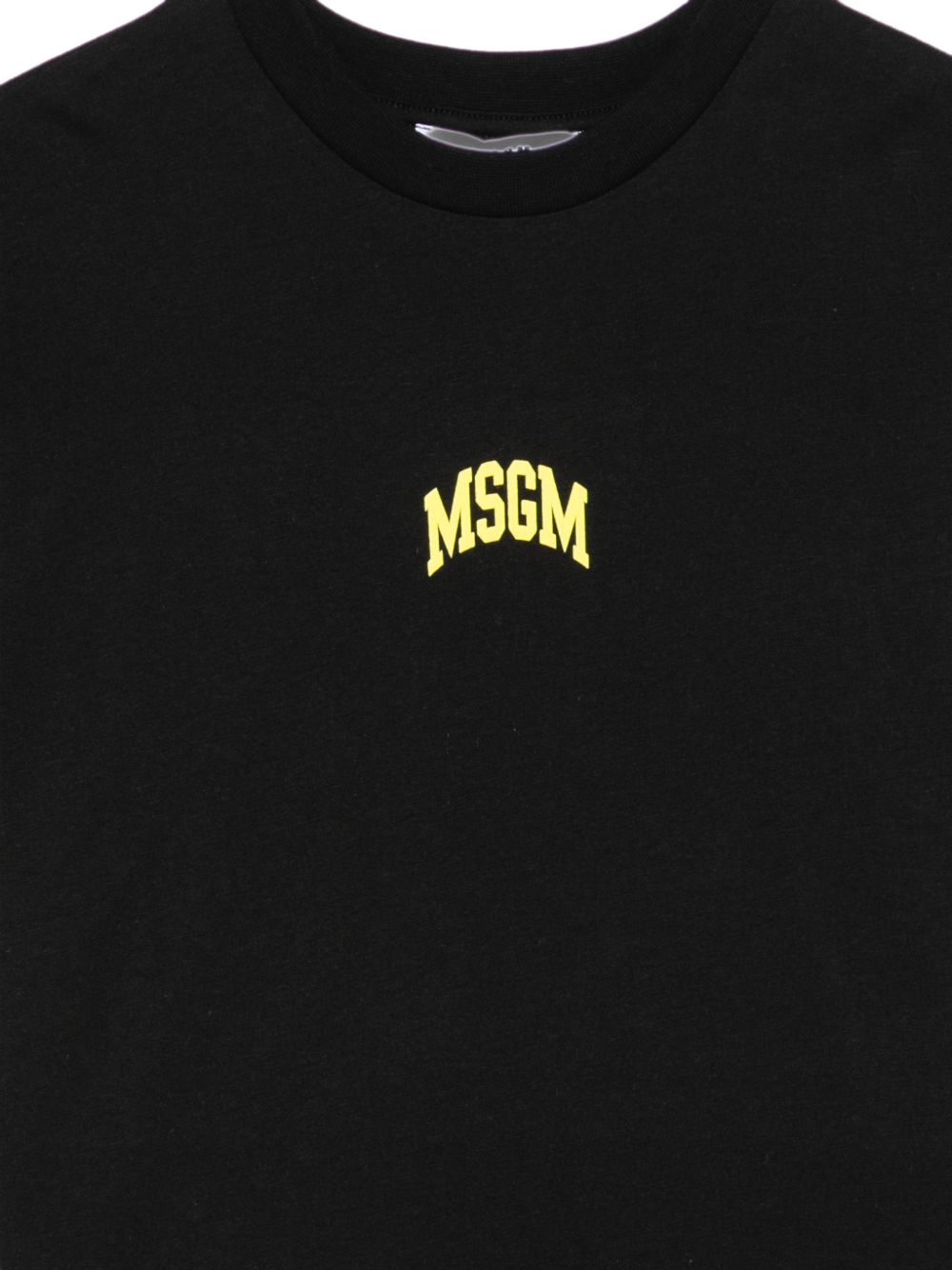 T-shirt per bambini MSGM Kids nero con stampa del logo F6MSJUTH027 110 MSGM KIDS 