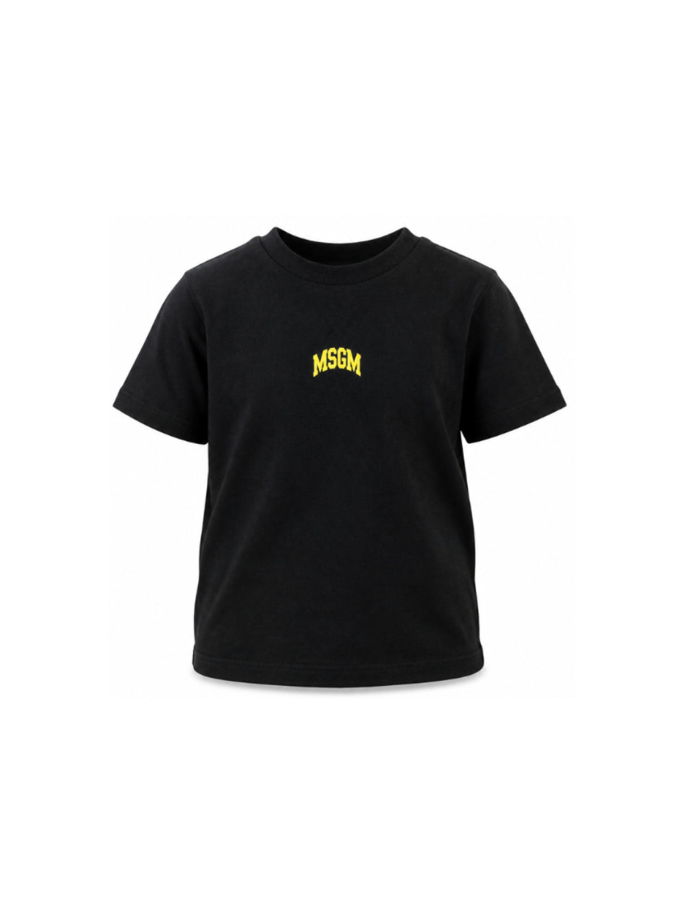 T-shirt per bambini MSGM Kids nero con stampa del logo F6MSJUTH027 110 MSGM KIDS 