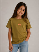 T-shirt per bambini MSGM Kids verde con stampa del logo F6MSJUTH027 MS089 MSGM KIDS 