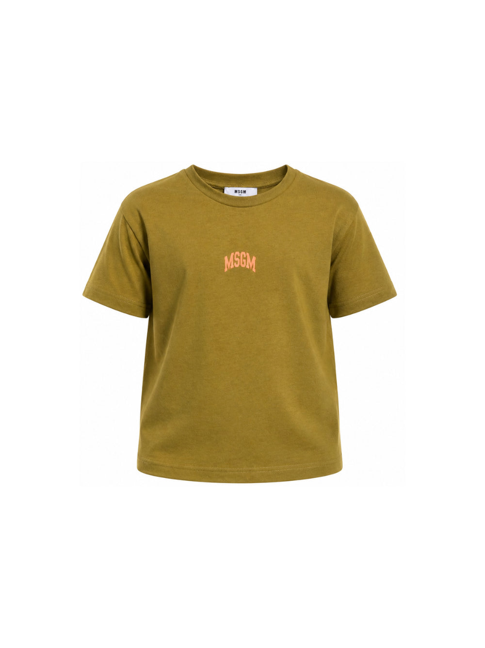 T-shirt per bambini MSGM Kids verde con stampa del logo F6MSJUTH027 MS089 MSGM KIDS 