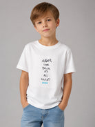 T-shirt per bambino MSGM Kids bianca con stampa grafica F6MSJUTH195 002 MSGM KIDS 