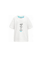T-shirt per bambino MSGM Kids bianca con stampa grafica F6MSJUTH195 002 MSGM KIDS 