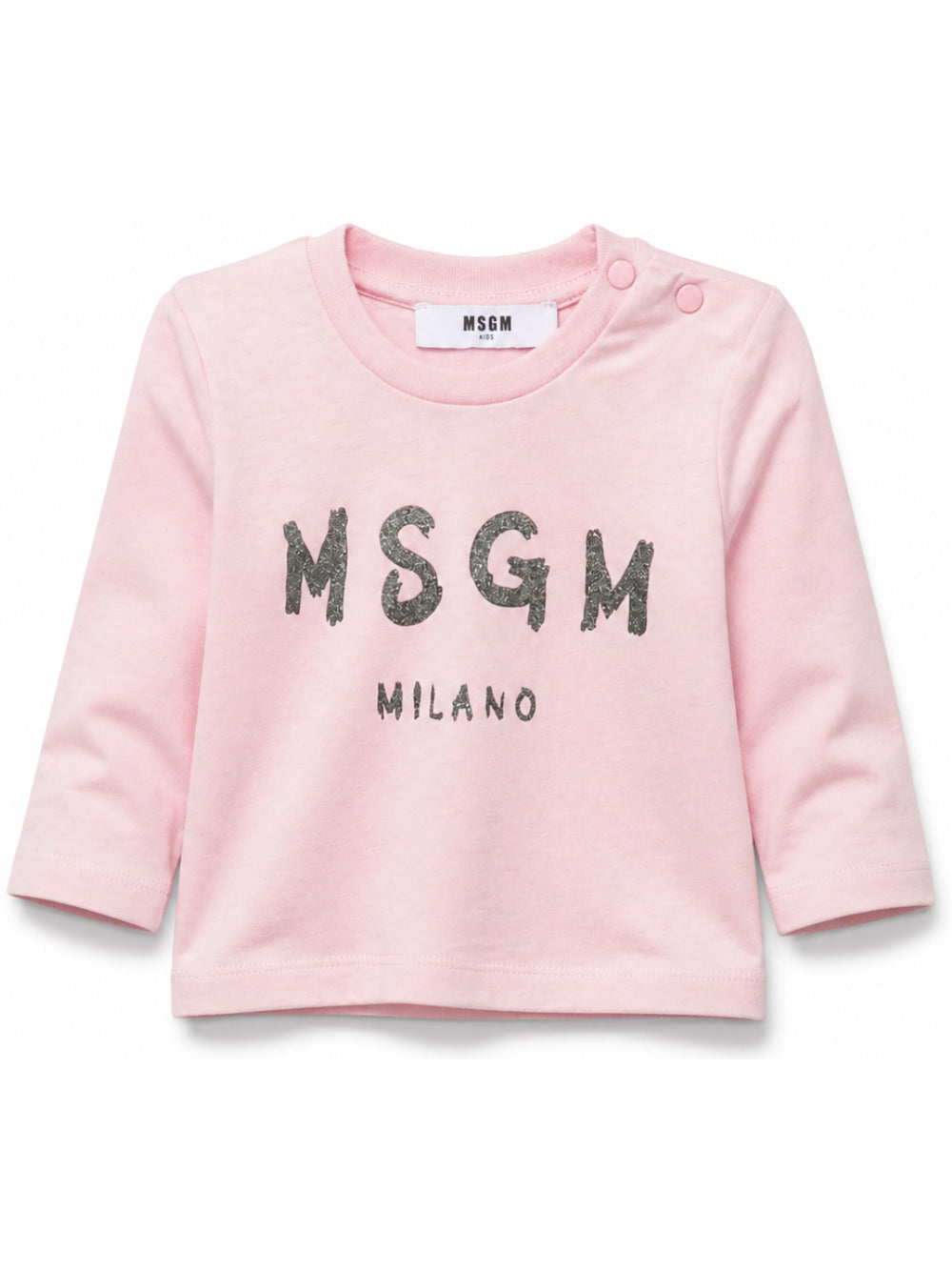 T-shirt per neonata MSGM Kids rosa con logo sul davanti F6MSNGTH367 MS090 MSGM KIDS 