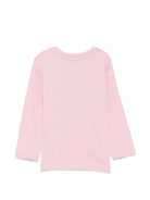 T-shirt per neonata Msgm Kids rosa con toppa con logo sul davanti F6MSNGTH369 MS090 MSGM KIDS 
