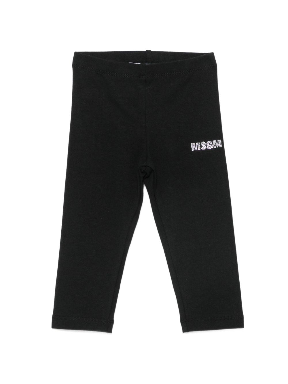 Completo per neonata MSGM Kids bianco e nero con logo sul davanti F6MSNGTL328 013/05 MSGM KIDS 