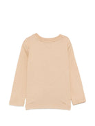 T-shirt per neonato Msgm Kids beige con stampa logo sul davanti F6MSUNTH345 MS030 MSGM KIDS 