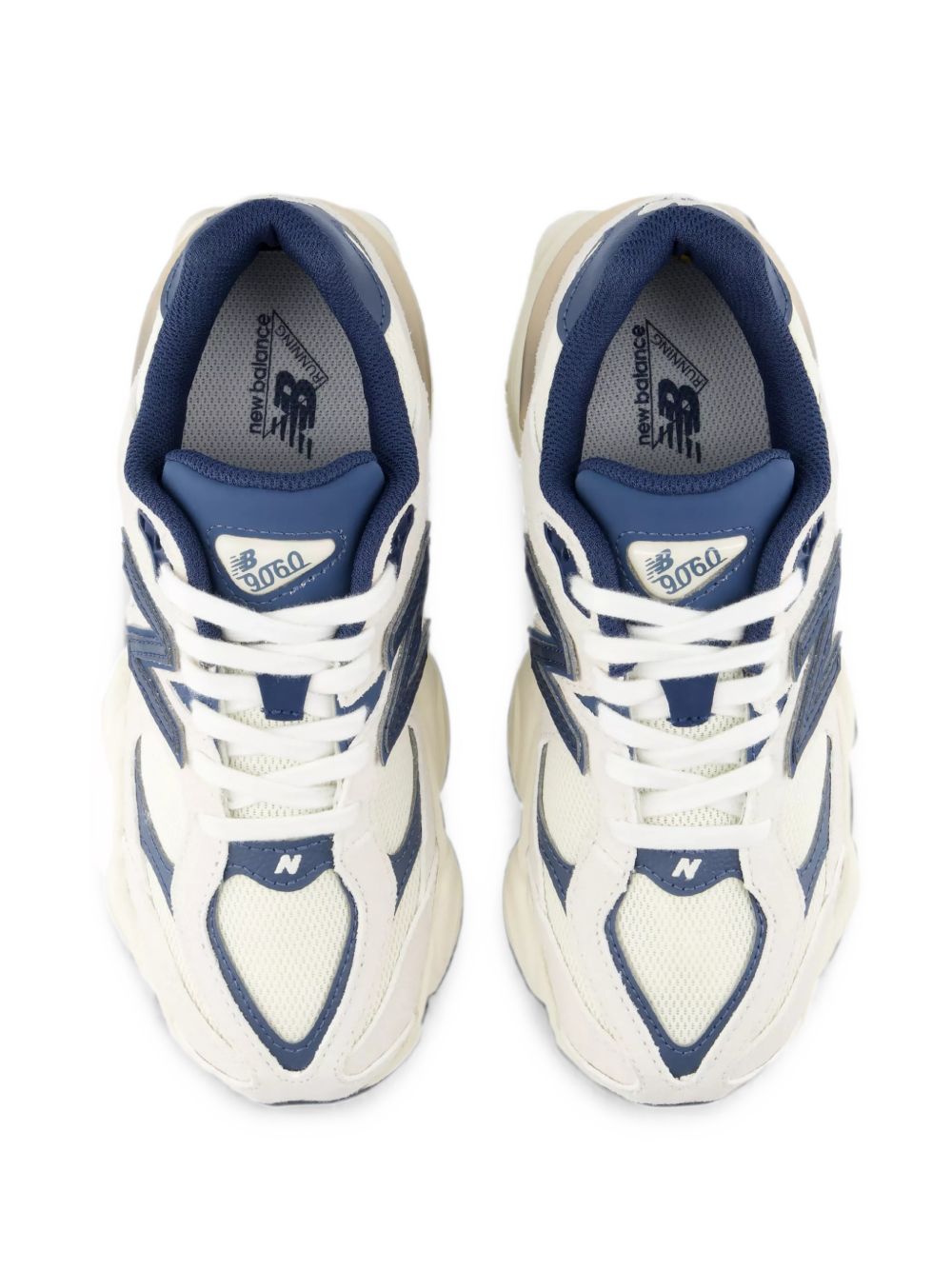 Sneakers 9060 Lace  per bambini New Balance Kids bianche con logo sulla linguetta G9060 2JM NEW BALANCE KIDS 