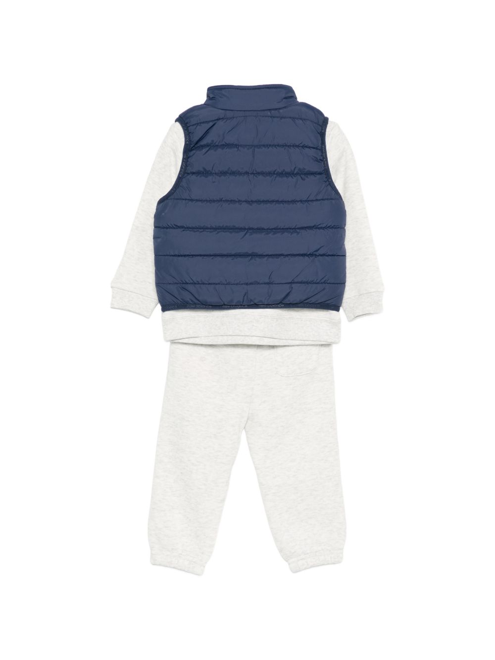 Set tuta e gilet per neonato New Balance Kids grigio e blu con logo IS62D8YZI AHH NEW BALANCE KIDS 