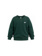 Felpa per bambini New Balance Kids verde con logo sul davanti LAKB0055 NOG NEW BALANCE KIDS 