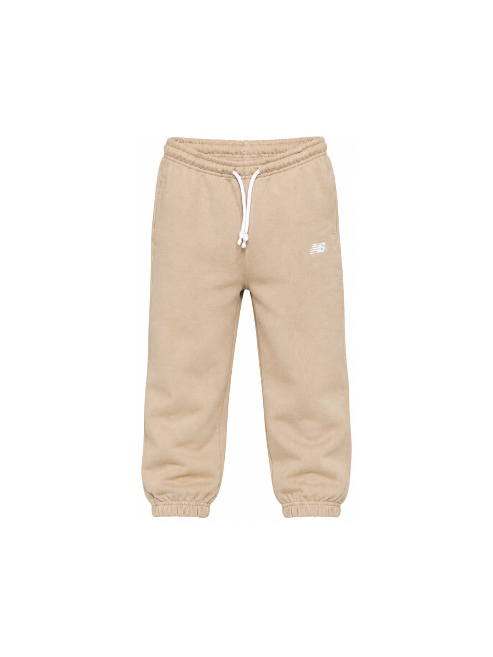 Pantaloni sportivi New Balance Kids beige con logo stampato sul davanti LAKB0060 SOT NEW BALANCE KIDS 