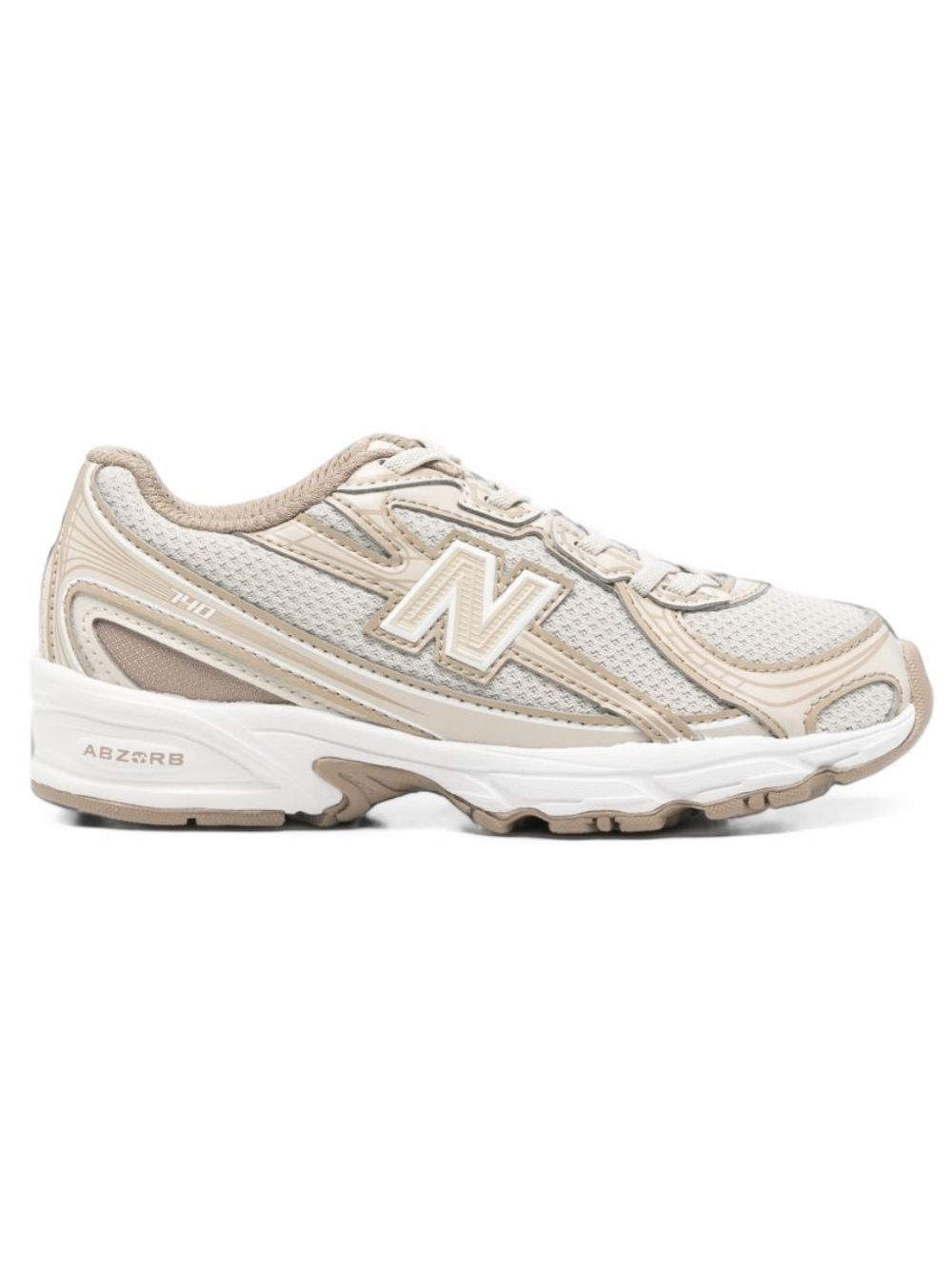Sneakers per bambino New Balance Kids beige con toppa con logo sul lato anteriore P740 4DN NEW BALANCE KIDS 