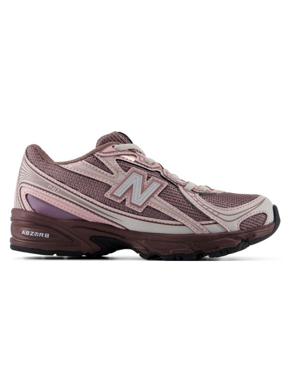 Sneakers per bambina New Balance Kids rosa con toppa con logo sul lato anteriore P740 7JG NEW BALANCE KIDS 
