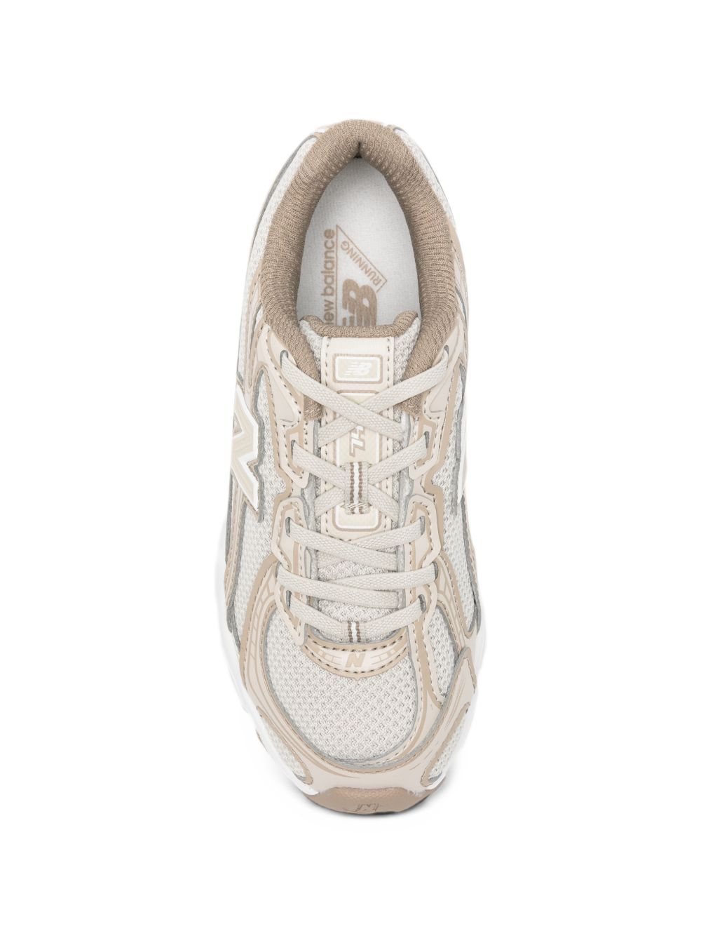 Sneakers per bambino New Balance Kids beige con toppa con logo sul lato anteriore P740 7JG NEW BALANCE KIDS 