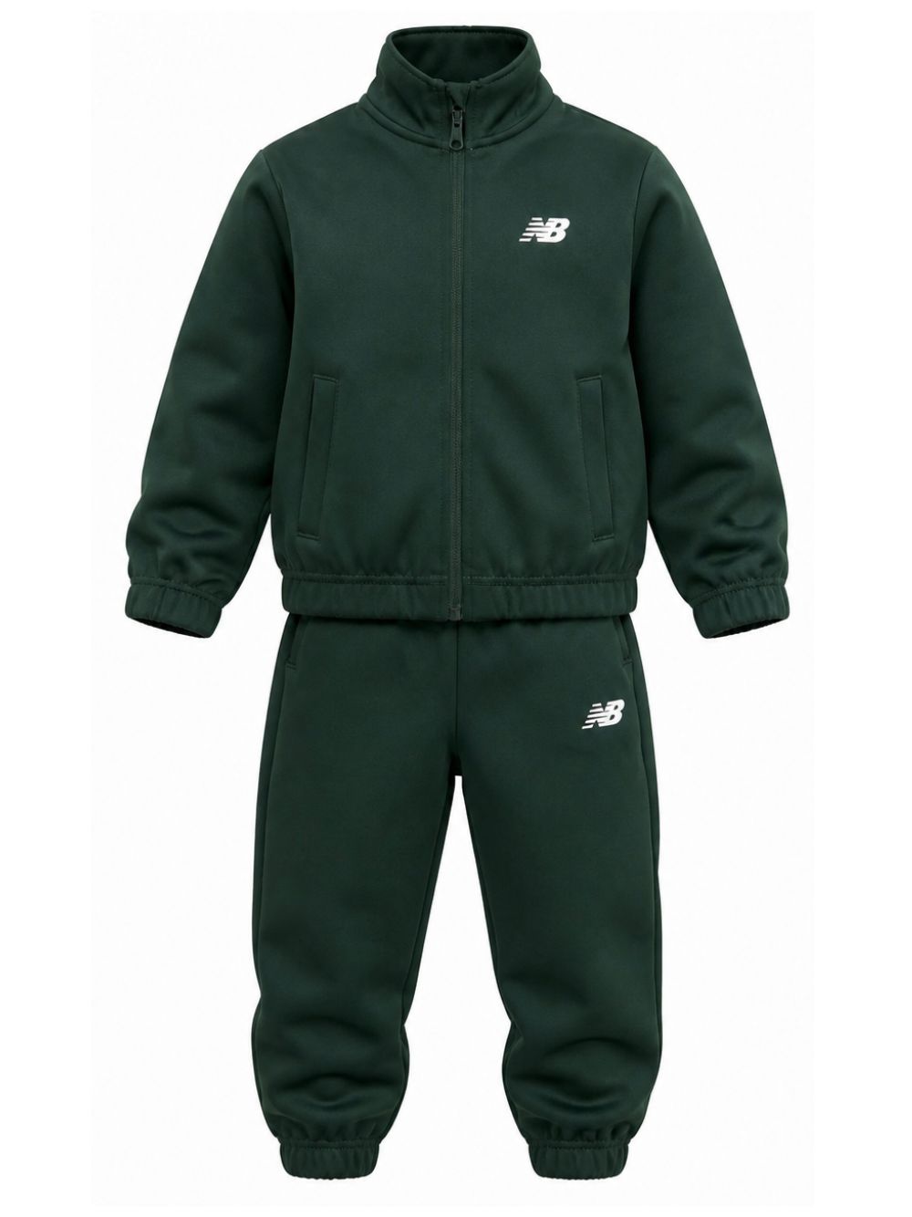 Tuta sportiva per bambino New Balance Kids verde con logo sul davanti YS61J2QC NOG NEW BALANCE KIDS 