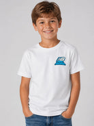 T-shirt per bambino New Balance Kids bianca con logo sul davanti YT62P87U BWE NEW BALANCE KIDS 