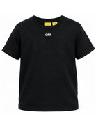 Set di due t-shirt per bambino Off White Kids nera con stampa grafica posteriore 44B2B002F26J001 MULTICOLOR OFF WHITE KIDS 