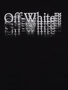 T-shirt per bambini Off-White Kids nera con logo sfocato 44BAA002F26J001 BLACK OFF WHITE KIDS 