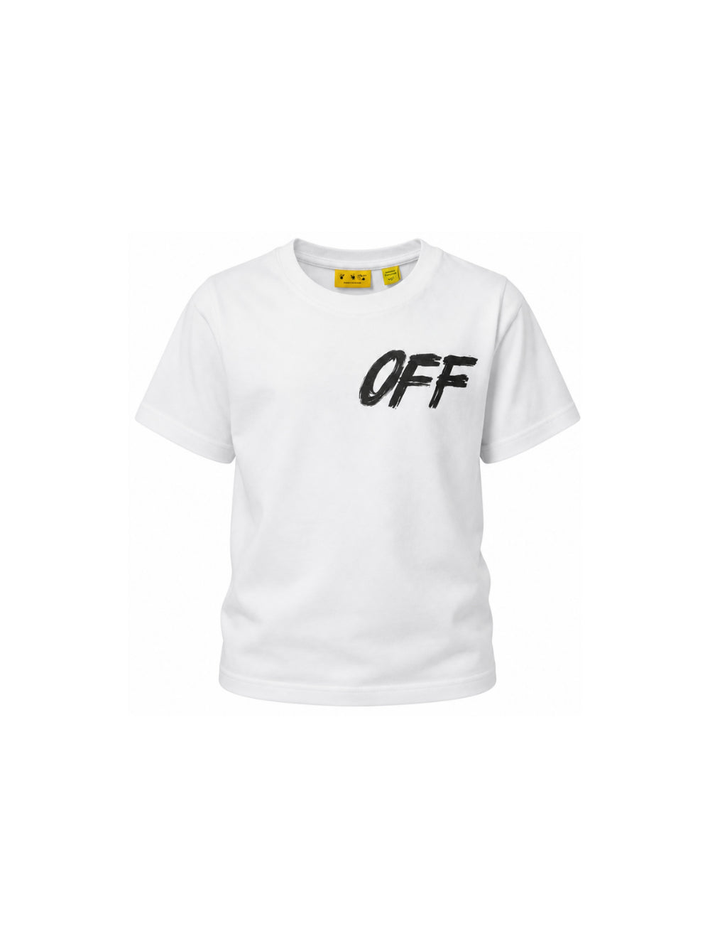 T-shirt per bambino Off White Kids bianca con stampa logo 44BAA002F26J002 WHITE OFF WHITE KIDS 