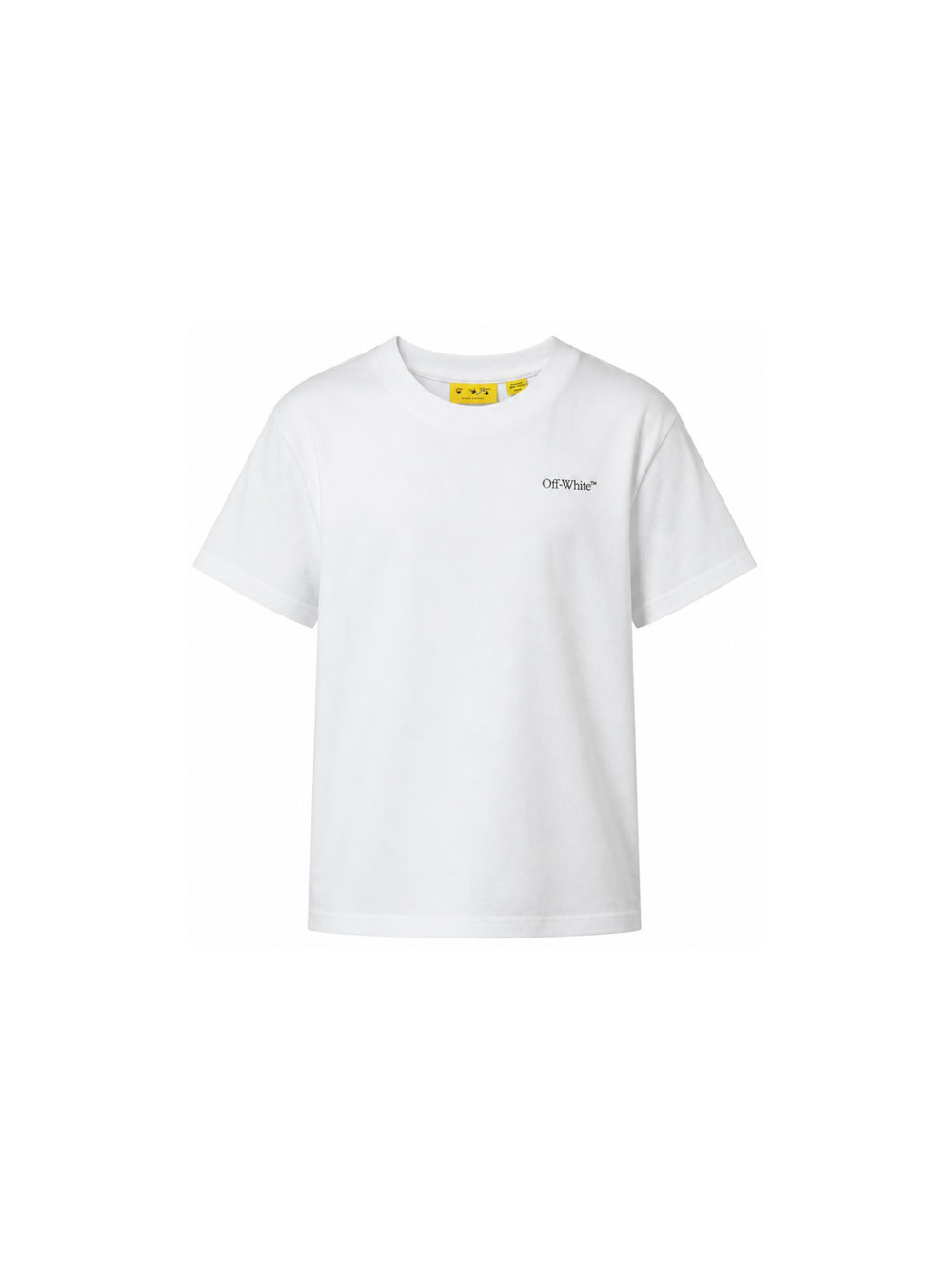 T-shirt per bambino Off White Kids bianca con logo sul petto 44BAA002F26J004 WHITE OFF WHITE KIDS 