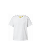 T-shirt per bambino Off White Kids bianca con logo sul petto 44BAA002F26J004 WHITE OFF WHITE KIDS 