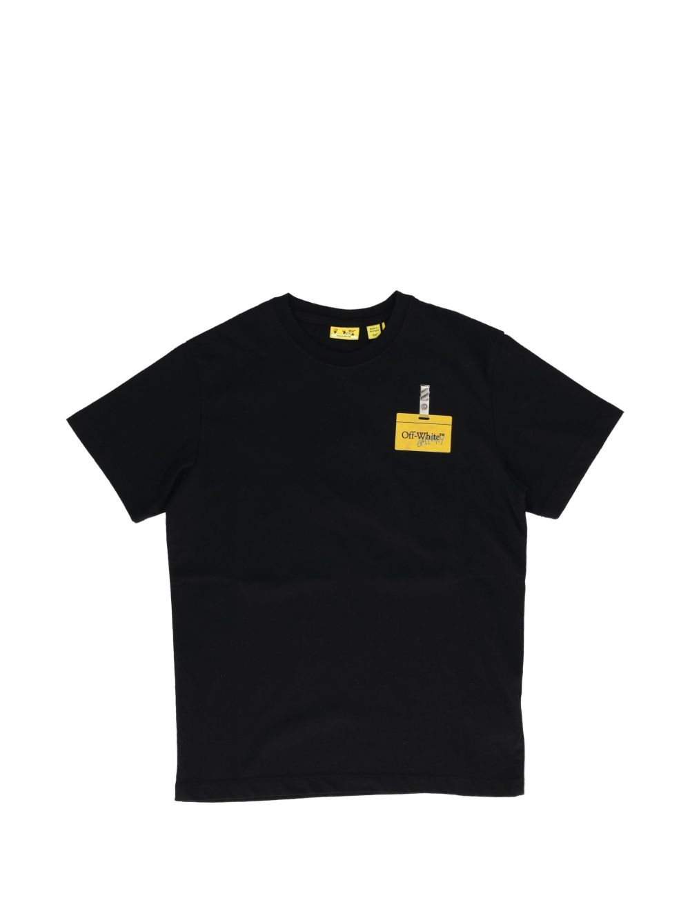 T-shirt per bambino Off White Kids nera con motivo a freccia sul retro 44BAA002F26J005 BLACK OFF WHITE KIDS 
