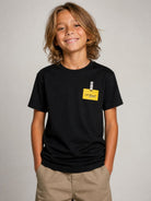T-shirt per bambino Off White Kids nera con motivo a freccia sul retro 44BAA002F26J005 BLACK OFF WHITE KIDS 