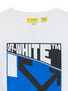 T-shirt per bambino Off White Kids bianca con stampa grafica 44BAA002F26J006 WHITE OFF WHITE KIDS 