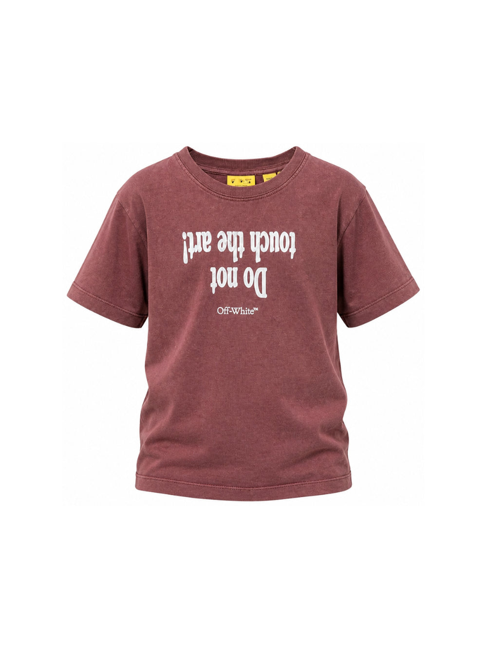 T-shirt per bambini Off-White Kids rosso con stampa anteriore frecce 44BAA002F26J00B RED OFF WHITE KIDS 