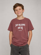 T-shirt per bambini Off-White Kids rosso con stampa anteriore frecce 44BAA002F26J00B RED OFF WHITE KIDS 